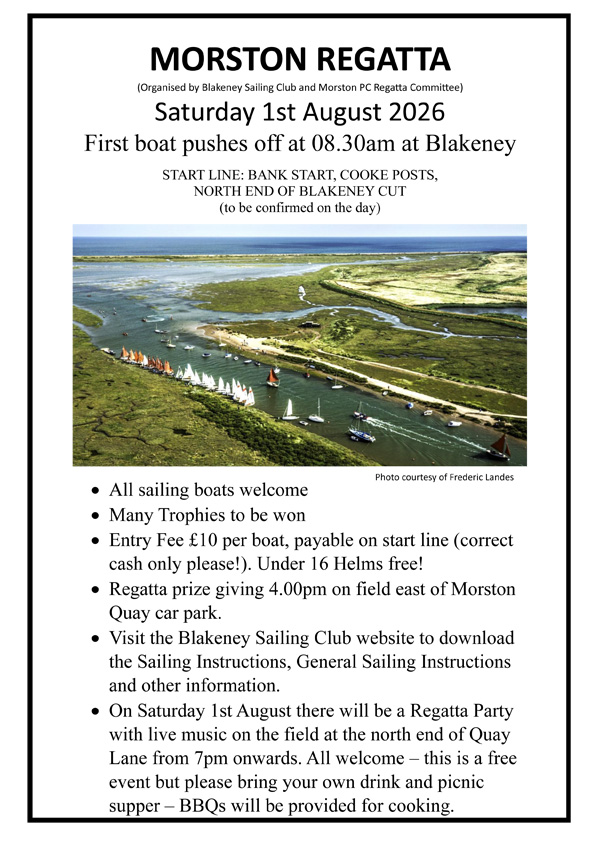 MORSTON REGATTA 2026 Notice
